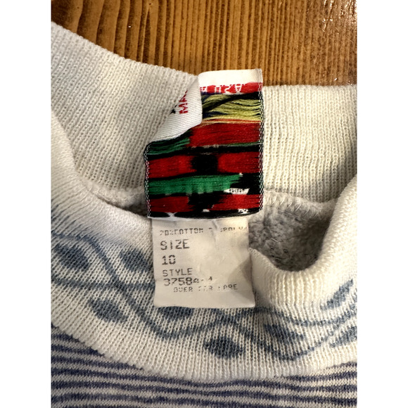 Vintage Bull Frog Kids Double trouble Hotrod Sweater Child Size 10 Made USA 80's - Picture 3 of 6